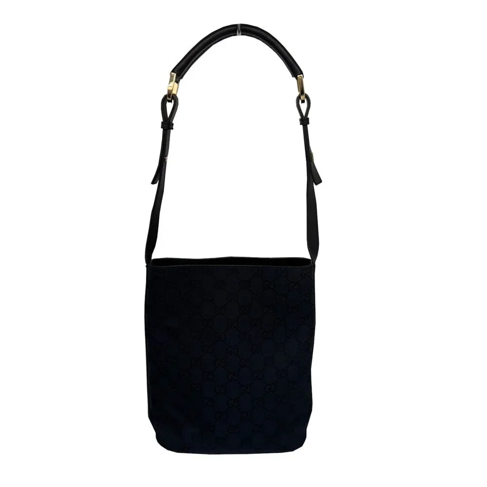 GUCCI Black Leather Shoulder Bag - Picture 2 of 13